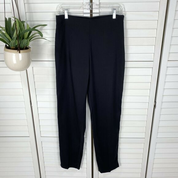 Lior Paris‎ Black Depose Classic Pants Side Zip Split Cuff Womens Size T2 US 6 - Picture 1 of 11